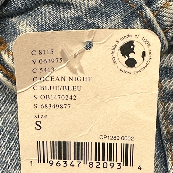 NWT We The Free Opal Swing Denim Jacket Sz S - Picture 8 of 11